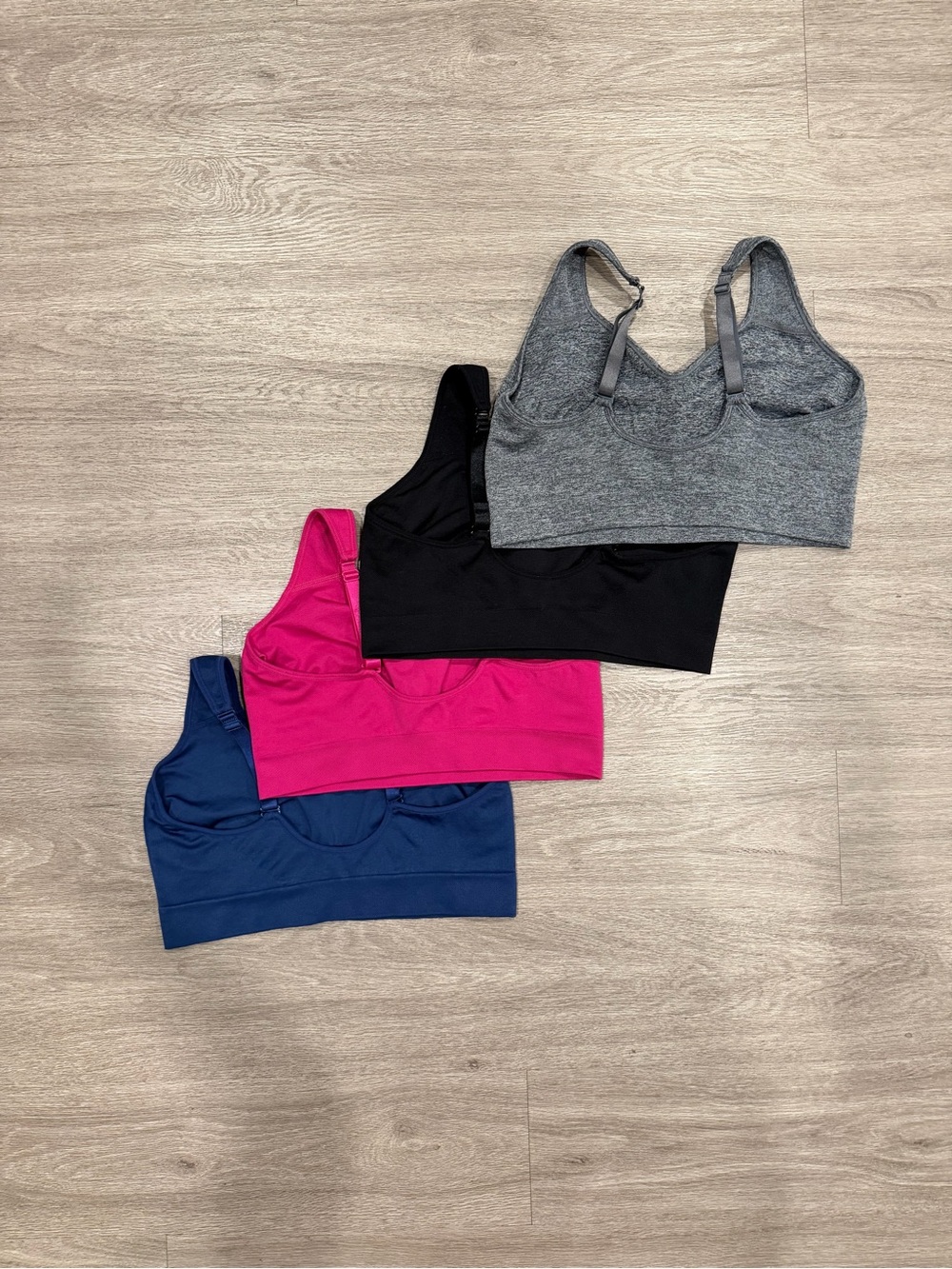 Puma Women's Supportive Sports Bra Set - Blue, Pink, Black, Gray - Picture 2 of 4